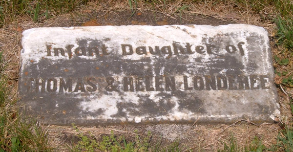Londeree Infant Daughter  Gravestone