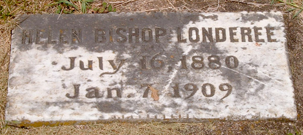 Helen Bishop Londeree Gravestone