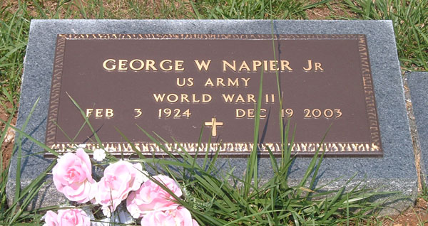 George W. Napier, Jr., Gravestone