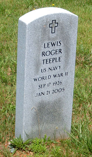 Lewis Roger Teeple Gravestone