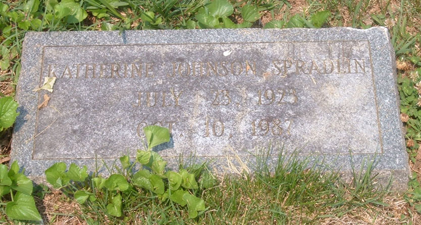 Katherine Johnson Spradlin Gravestone