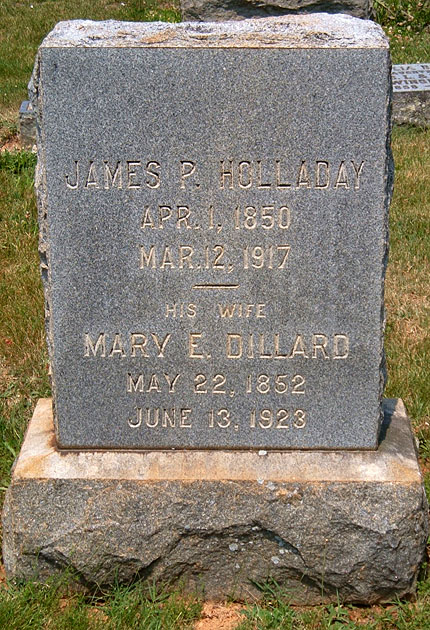 James P. Holladay and Mary E. Dillard Holladay