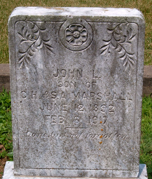 John L. Marshall Gravestone