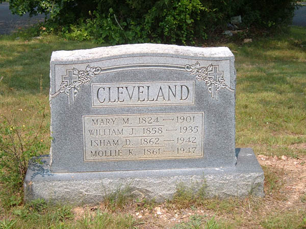 Isham D. Cleveland, Mary M. Cleveland, Mollie K. Cleveland and William J. Cleveland