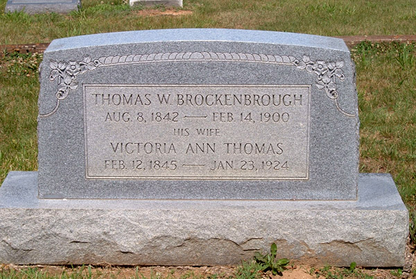 Thomas W. Brockenbrough and Victoria Ann Thomas Brockenbrough