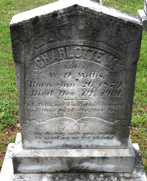 Charlotte M. Willis Gravestone