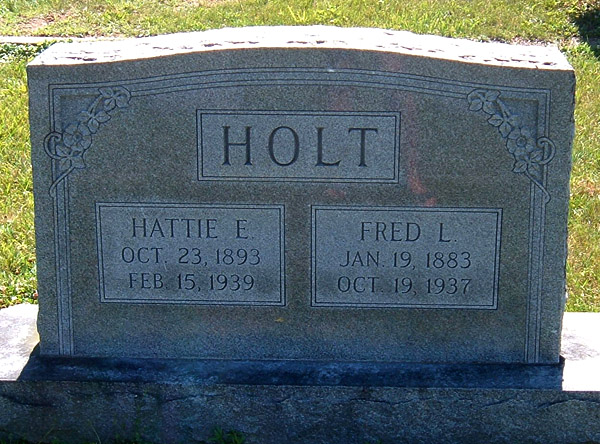 Fred L. Holt and Hattie E. Holt