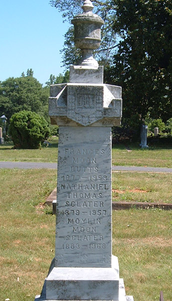 Frances Moon Butts, Nathaniel Thomas Sclater, and Moylin Moon Sclater