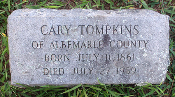 Cary Tompkins Gravestone