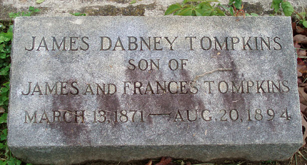 James Dabney Tompkins Gravestone