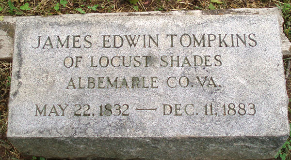 James Edwin Tompkins Gravestone