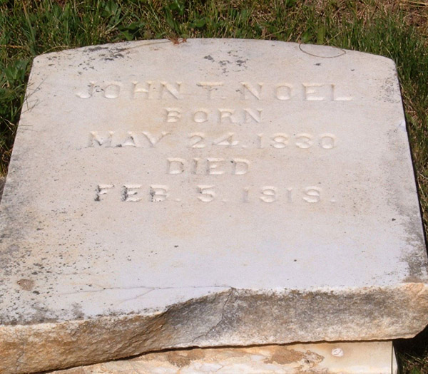 John T. Noel Gravestone