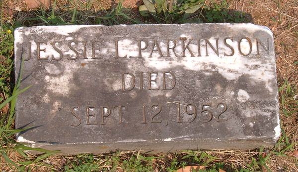 Jessie L. Parkinson Gravestone