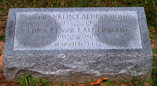 B. Franklin Calderwood and Edna Clark Calderwood