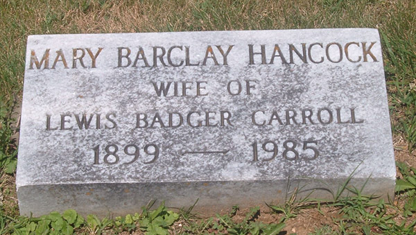 Mary Barclay Hancock Carroll