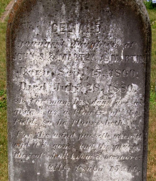 Celia D. Martin Gravestone