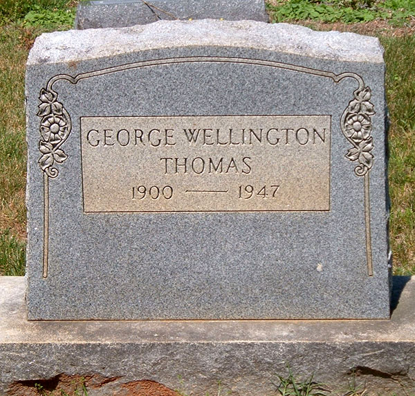 George Wellington Thomas Gravestone