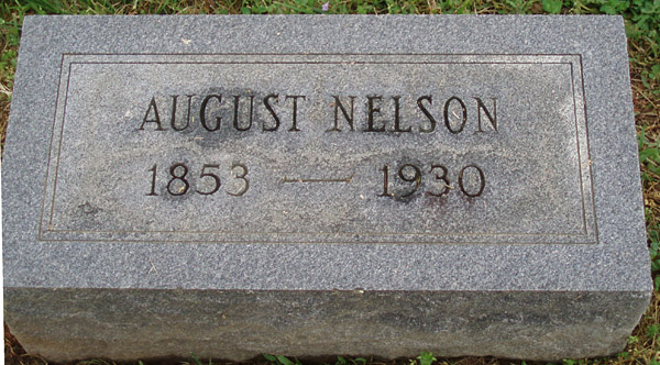 August Nelson Gravestone
