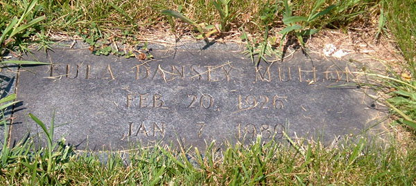 Eula Dansey Mullon Gravestone