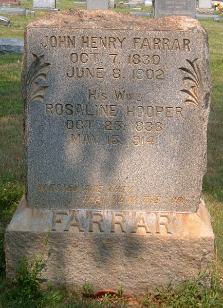 John Henry Farrar and Rosaline Hooper Farrar