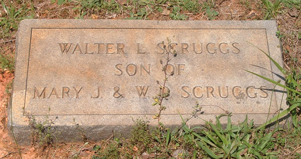 Walter L. Scruggs Gravestone