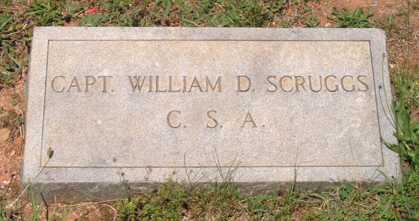 Captain William D. Scruggs Gravestone