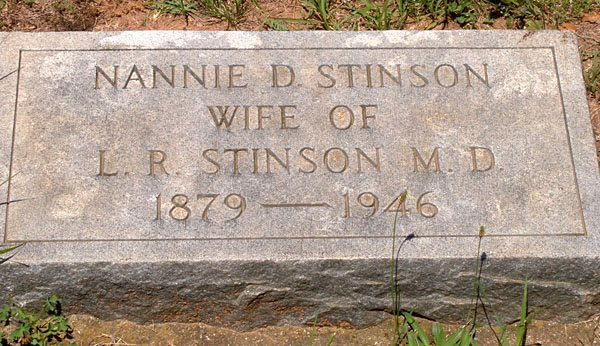 Nannie D. Gravestone