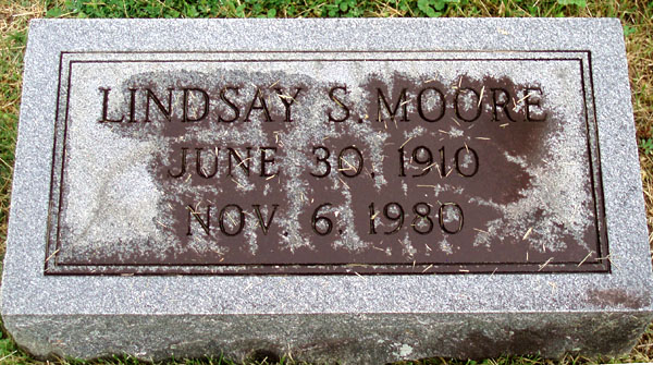Lindsay S. Moore Gravestone