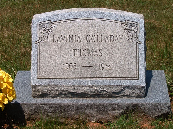 Lavinia Golladay Thomas Gravestone