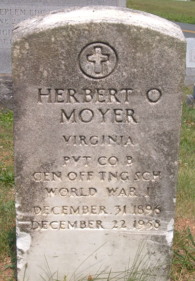 Herbert O. Moyer Gravestone