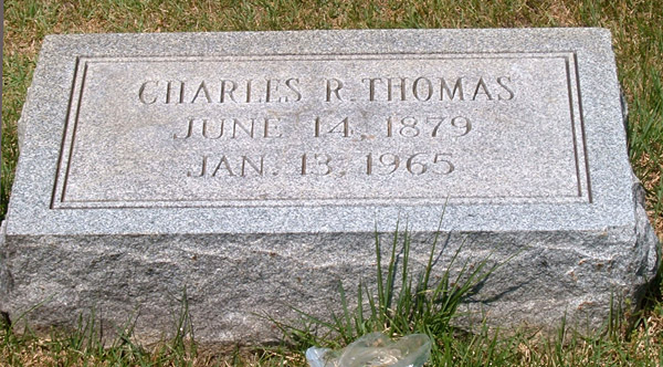 Charles R. Thomas Gravestone