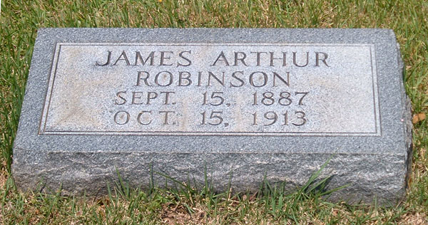 James Arthur Robinson Gravestone