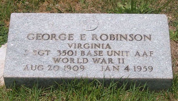 George E. Robinson Gravestone