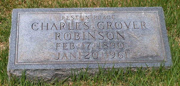 Charles Grover Robinson Gravestone