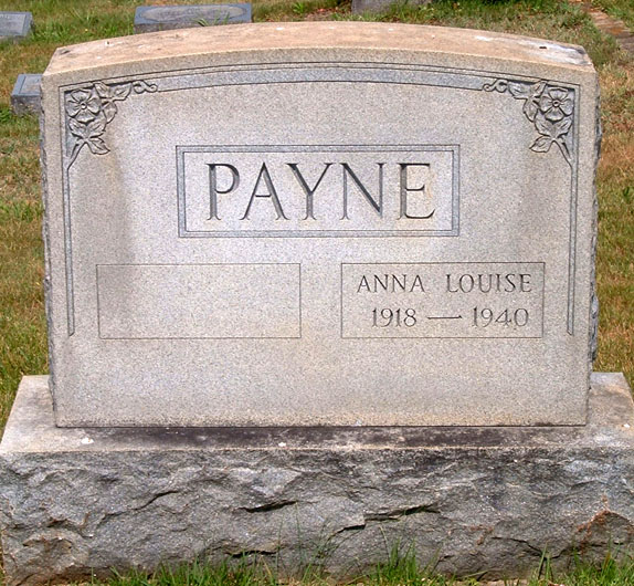 Anna Louise Payne Gravestone