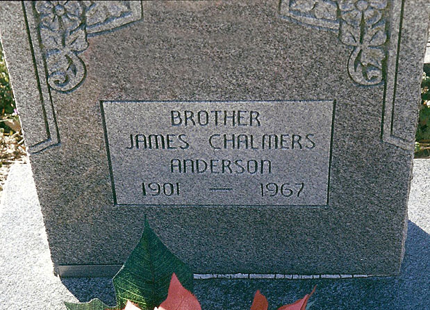 James Chalmers Anderson Gravestone