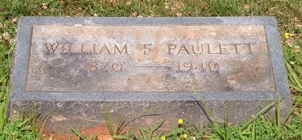 William F. Paulett Gravestone