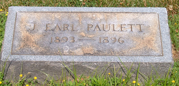 J. Earl Paulett Gravestone