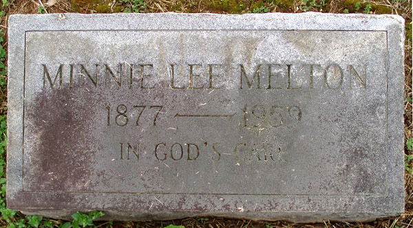 Minnie Lee Melton Gravestone