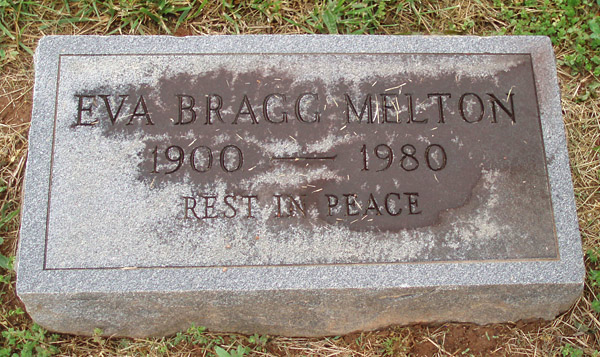 Eva Bragg Melton Gravestone