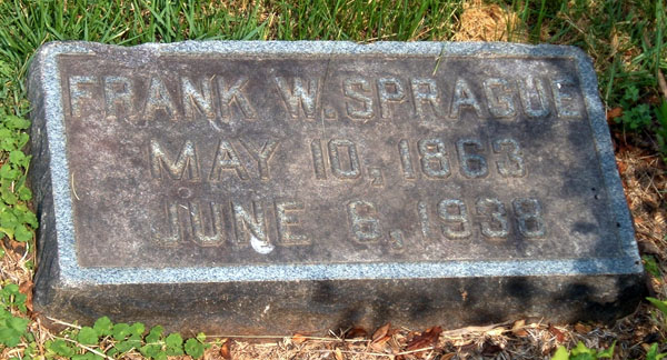 Frank W. Sprague Gravestone