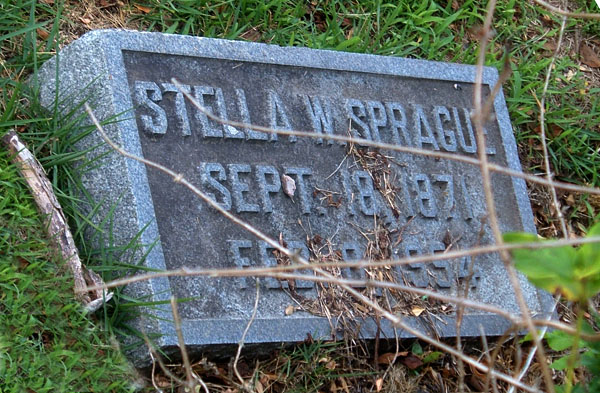 Stella W. Sprague Gravestone