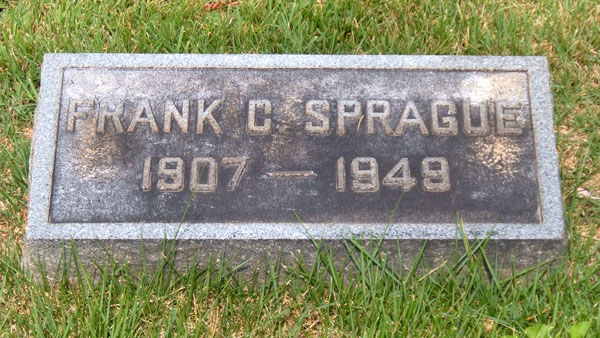 Frank C. Sprague Gravestone