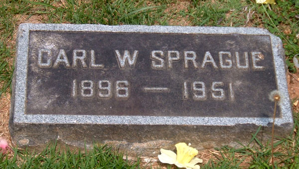 Carl W. Sprague Gravestone