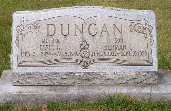 Elsie G. Duncan and Herman C. Duncan