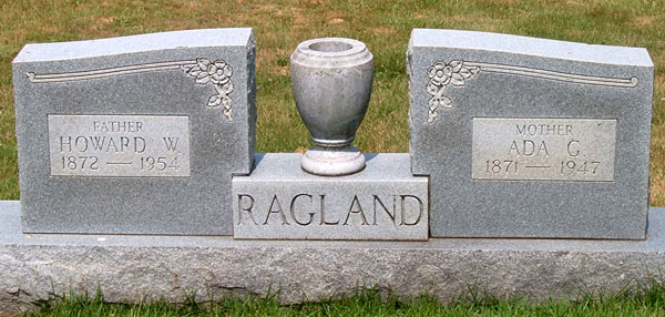 Howard W. Ragland and Ada G. Ragland Gravestone