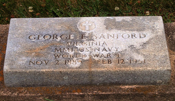 George E. Sanford Gravestone