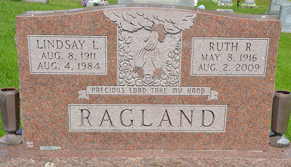 Lindsay L. Ragland and Ruth R. Ragland Gravestone