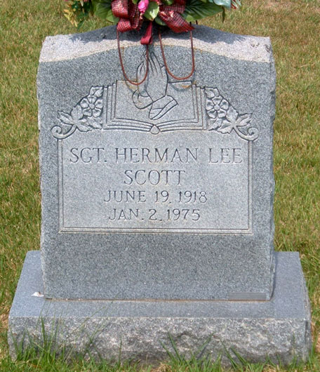 Sgt. Herman Lee Scott Gravestone
