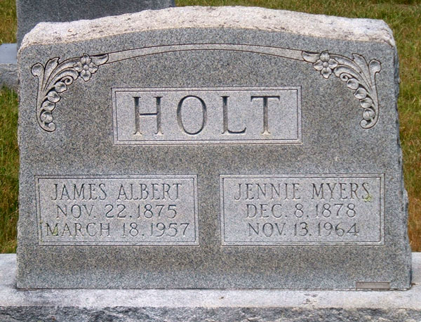 James Albert Holt and Jennie Myers Holt